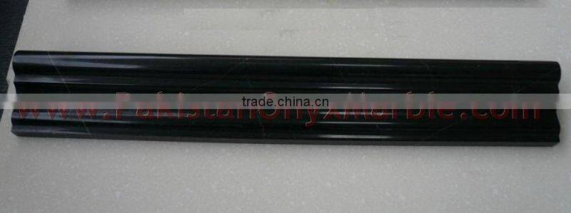 UNIQUE JET BLACK CHAIR RAIL MOLDING