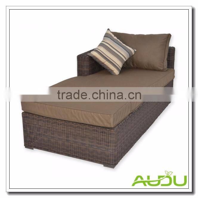 Audu Grey Round Weave Sun Lounger Set