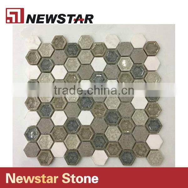 Newstar Hegagon Tiles For Kitchen Design Family Decoration Mosaic