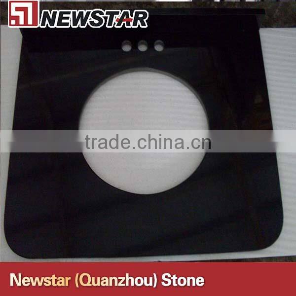 black galaxy granite vanity top for bathroom