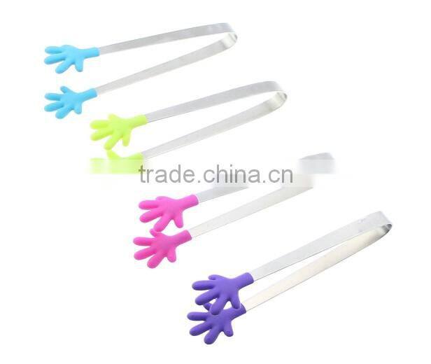 Perfectly designed high quality Silicone Mini 5 inch Tongs
