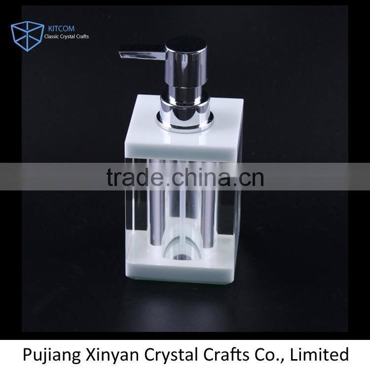 Factory direct sale transparent Crystal Iquid Soap Dispensers
