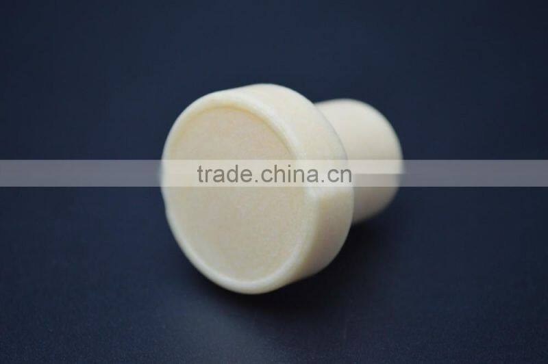 White Synthestic cork for glass bottle