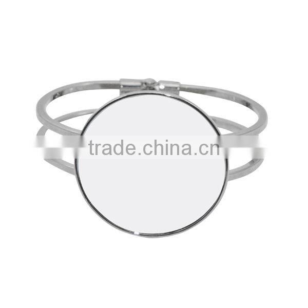 Wholesale Cheap Personalised Fashion Silver Color 316l Sublimation Stainless Steel Bracelet