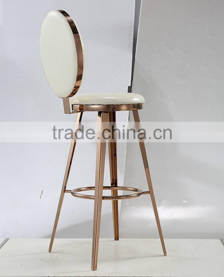 New model noble wedding use white leather banquet chair