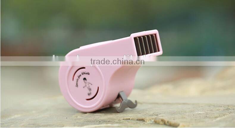 Creative mini fan summer hand-held whistle Cool fan new ultra-thin portable two tranches variable speed fan