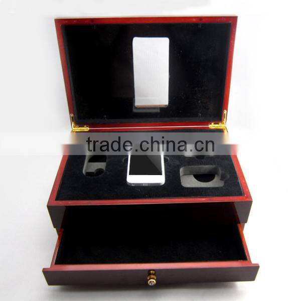 2017 phone packaging wooden box,gift box for iPhone