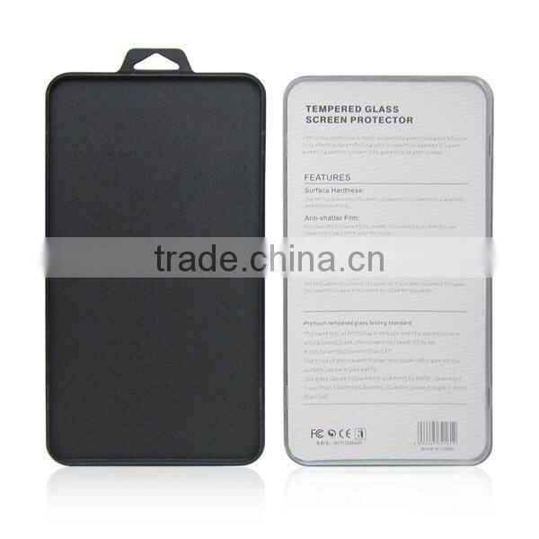 Customized Tempered Glass Plastic Packaging Simple box , screen guard package