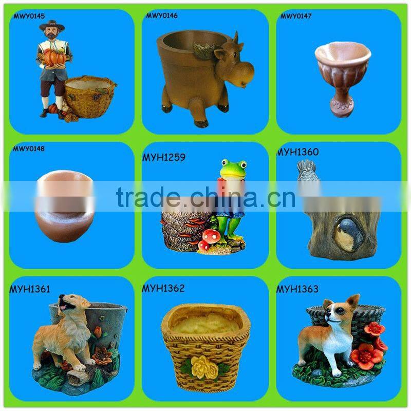 Vivid cute yellow ceramic Pumpkin Flower Pot