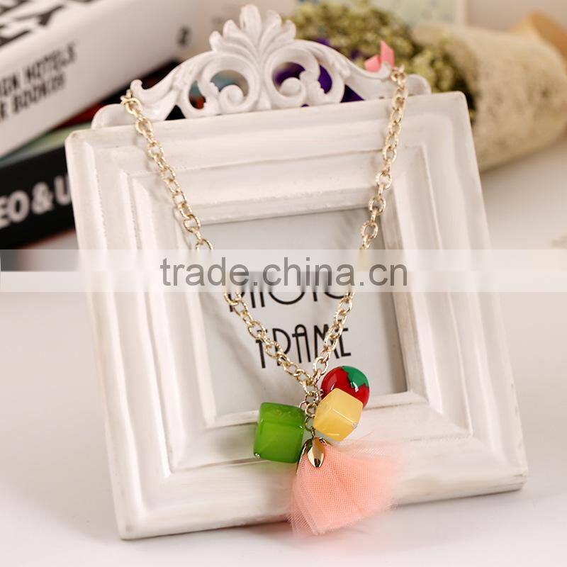 Last fashion jewelry for laddy,alloy chain necklace