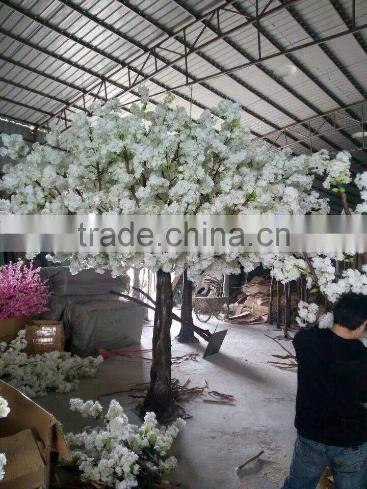 Pink fake light up cherry blossom tree for wedding decor