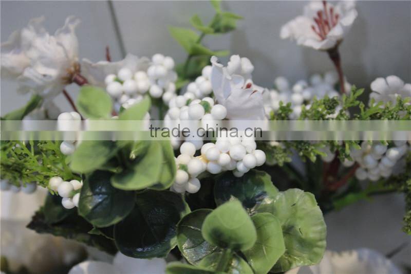 brand name decorative artificial flowers bundled rose with spotted leaves