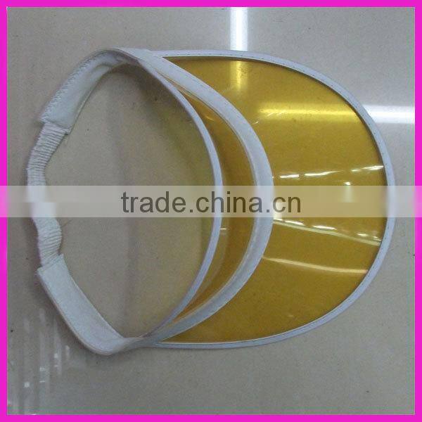 pink pvc sun visor cap for promotion