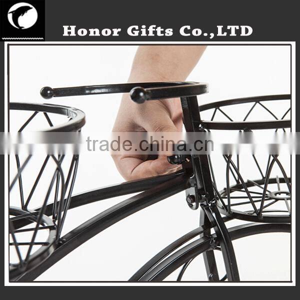 Decorative Wrought Iron Bicycle Plant Stand Iron Bicycle Plant Stand