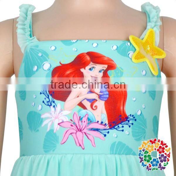 Hot Sale Pretty Cute Young Girls Bikini One Piece Swimsuit Kids Swimwear