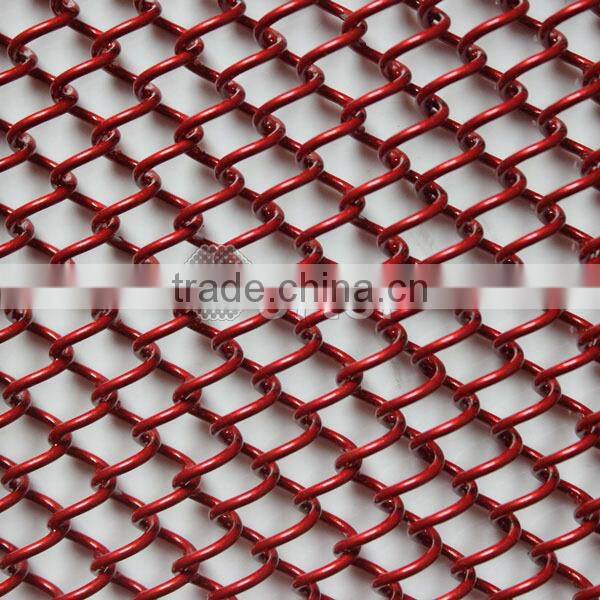 Customing Made Red Metal Wire Mesh Custom Room Divider