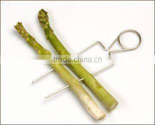 Free sample double raft stainless steel bbq skewers set of 4, vegetable bbq skewers kabobs, chinese bbq skewers for sale