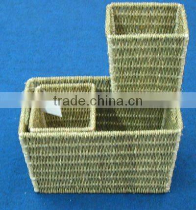 low price straw storage baskets for sale