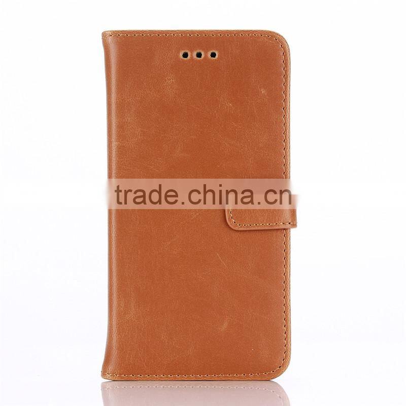 High quality crazy-horse PU card bumper/pocket cell phone case for Motorola