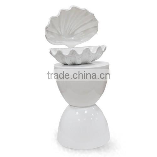 Chinese Wholesale Furniture Fiberglass White Bathroom Chair