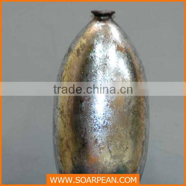 antique metal for hotel decoration flower vase