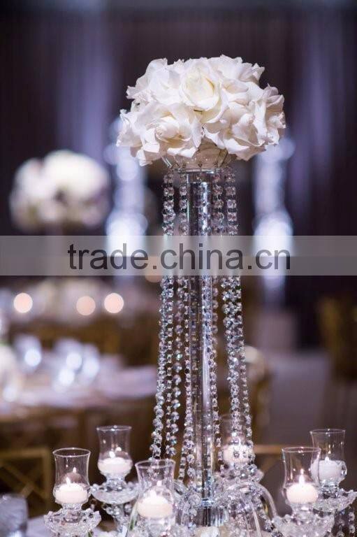 large crystal flower stand for event in many style