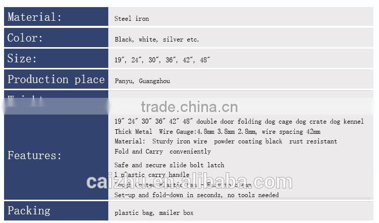 Black Cheap Poultry farming equipment metal large steel iron dog cage