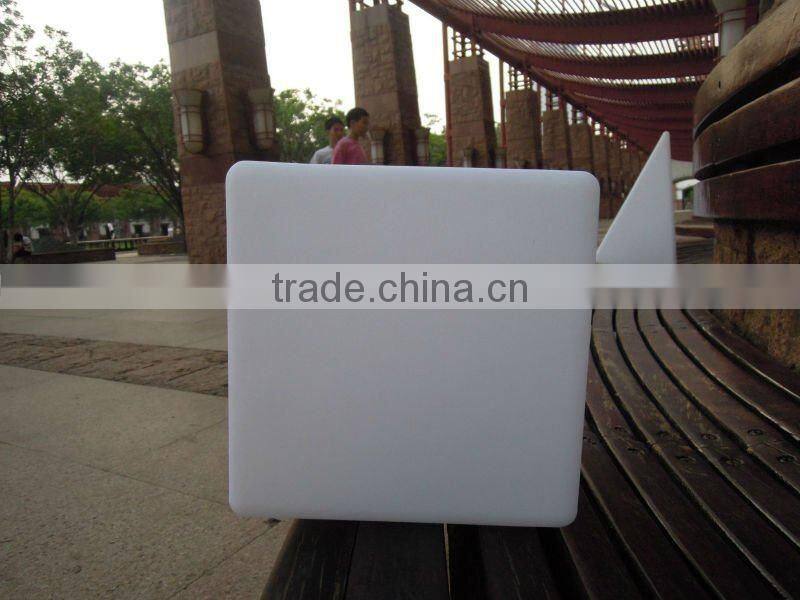 waterproof colorful LED garden square chair