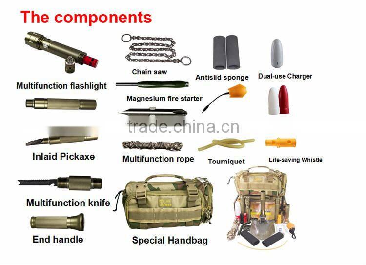 Newest Multifunction Off-Road Automotive Tools Shovels Knife Hammer Flashlight