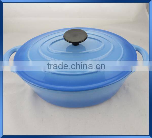 Cast iron enamel casserole