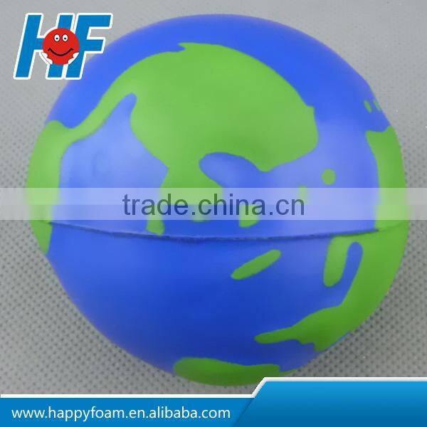 pu cheap promotional stress reliever globe