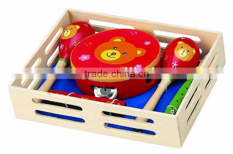 Hot sale high quality drum set, Wooden Musical instruments drum set, fashion style musical drum set WJ278115