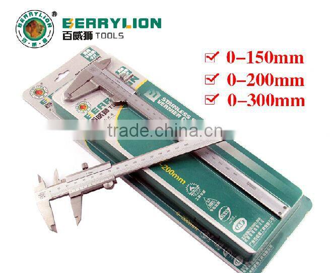 150mm SS steel good packing caliper, high quality mono-block vernier caliper