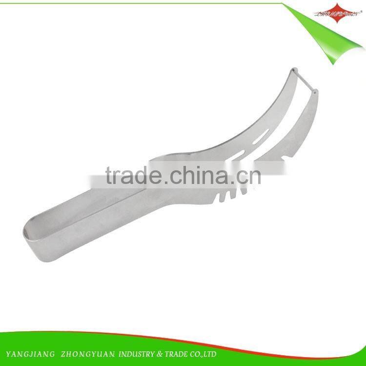 ZY-F1482A wholesale manual stainless steel watermelon slicer cutter with double plastic handle