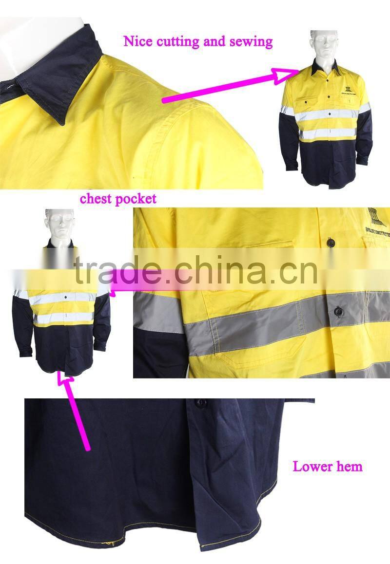 3M Clear Reflective Tape Work Shirts For Firefighter