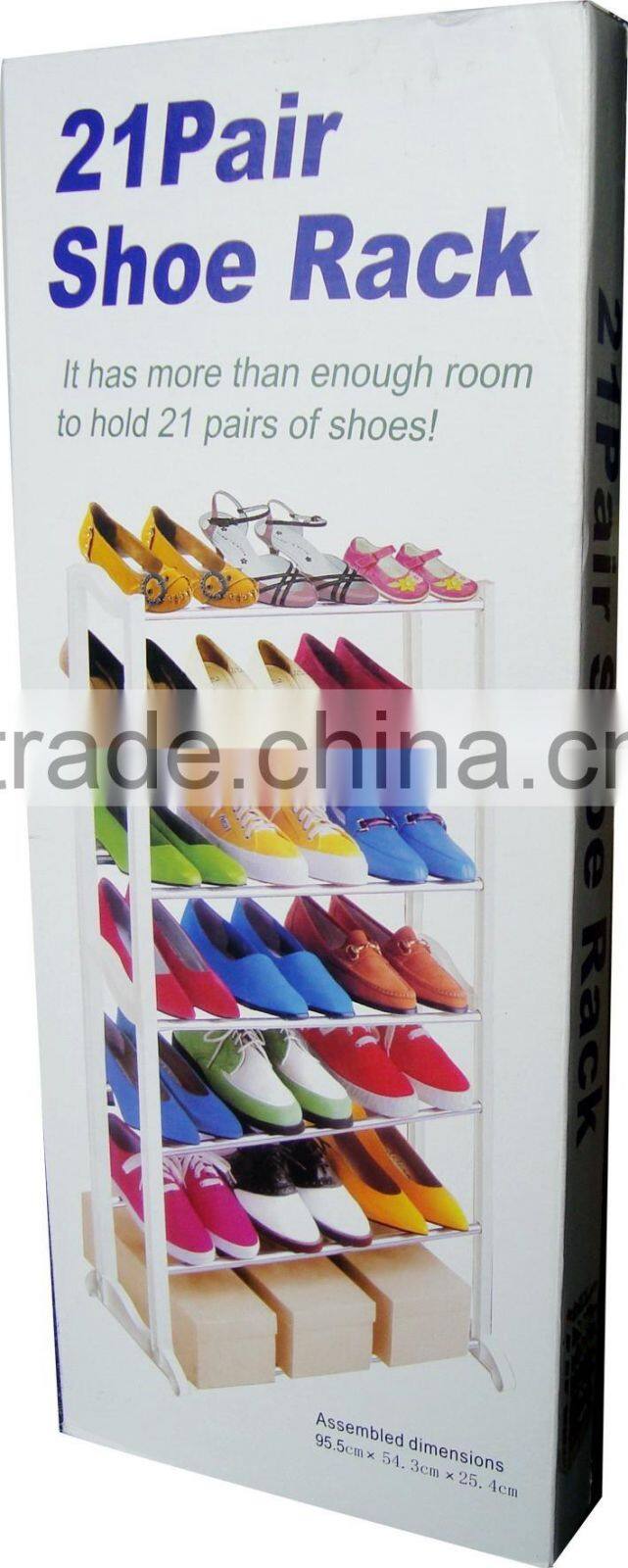 21 pairs cheap plastic shoe rack wholesale