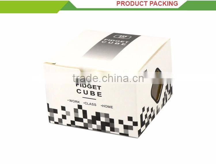 Wholesale kids play mini fudget toys colorful cube stress ball