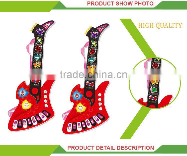 Hotselling kids musical instrument plastic mini bass guitar