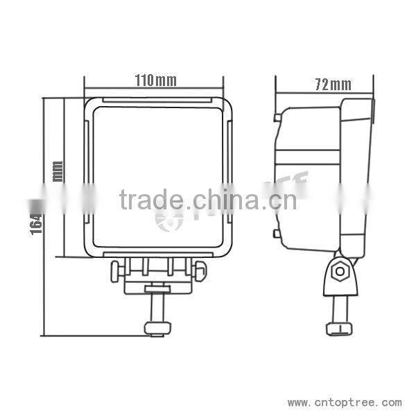 48W 12V 24V Spot Lamp Led Work Light Boat 10-30V Tractor Truck Offroad SUV 4WD