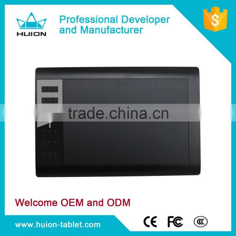 Hot Sale!Huion 1060pro+ creative design 10x6 graphic tablet digital drawing tablet for education