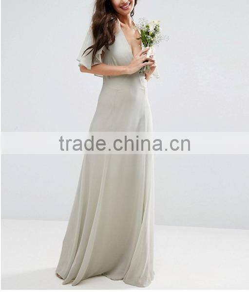 Guangzhou clothing OEM wholesale women's boutique bridesmaid clothes pretty dresses