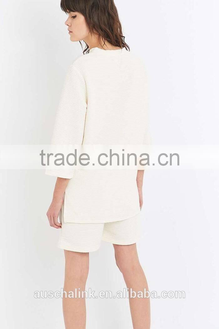 best selling women 100% polyester white sweatshirt for sale