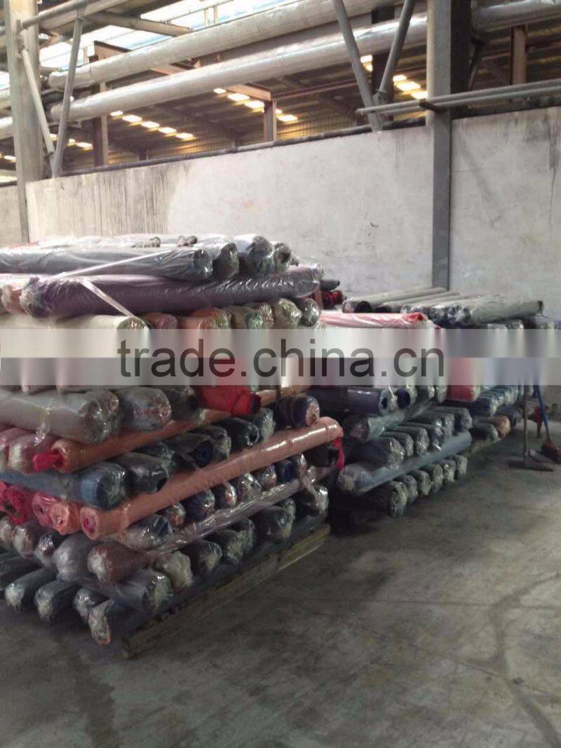 Stock Lots Polyester Oxford Fabric with Pvc Backing