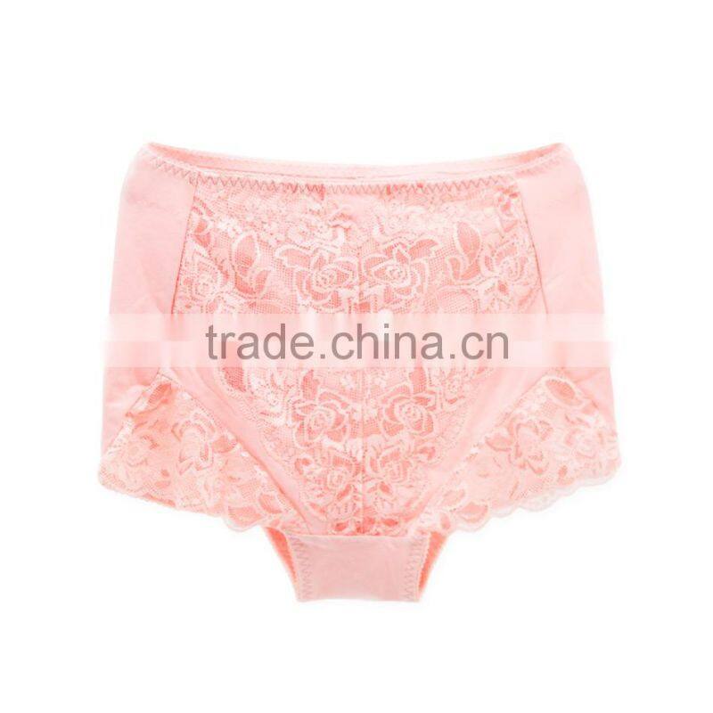 High Quality Custom 95% Cotton 5% Spandex with Lace Sexy Fancy Woman Underwear