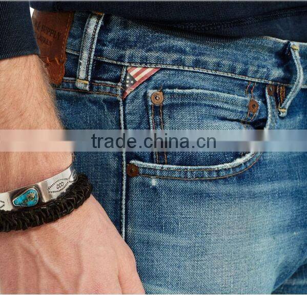 Biker Jeans Fashion Denim trousers(LOTK091)