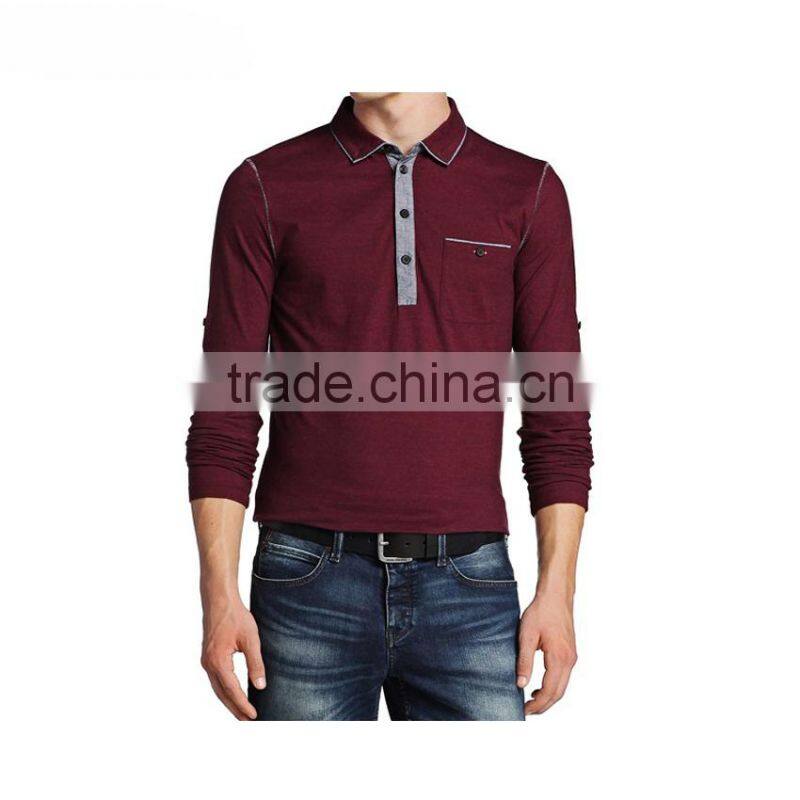 2016 new style polo shirt 100% cotton polo shirt customized logo