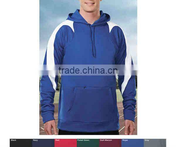 Promotional Performance Men's Two-color Fleece Hooded Sweatshirt
