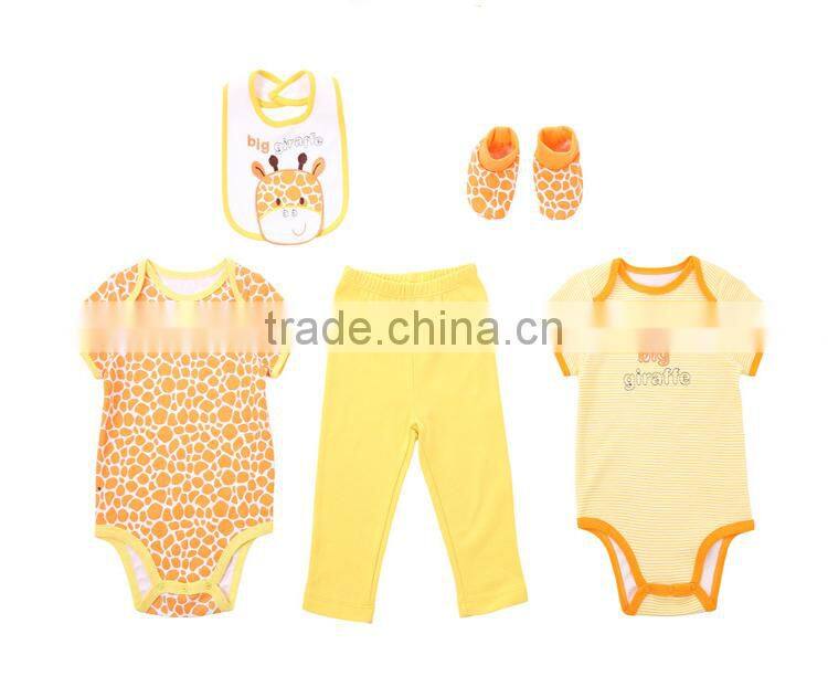 Top quality newborn kids clothes baby romper 100% cotton baby onesie toddler infant baby romper set