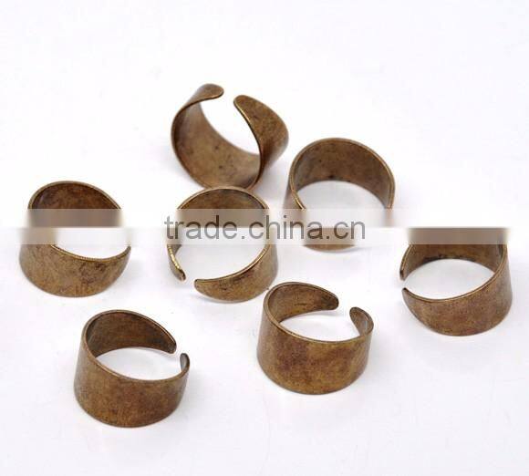 Custom Copper Tone Ring Base Blank Findings