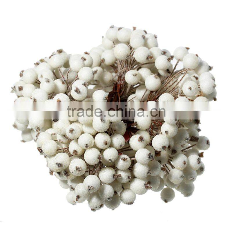 Wholesale Millinery White Foam Artificial Craft Flower Stamen